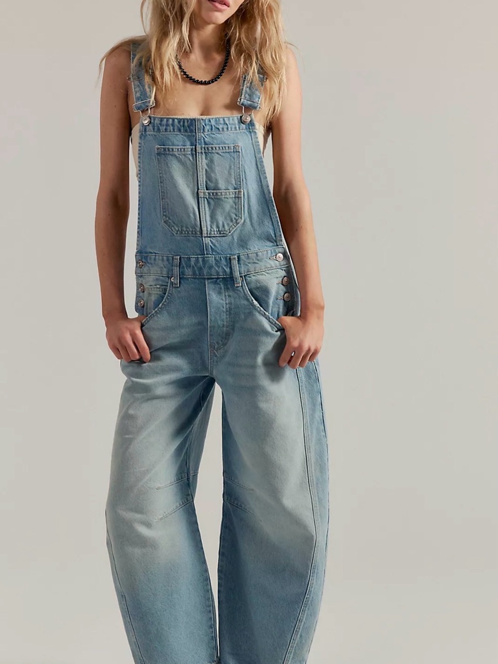 Free People Good Luck Barrel overalls - kismet colour